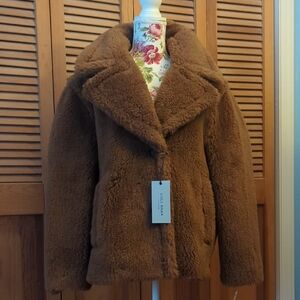 Cole Haan Women's Tan Teddy Jacket